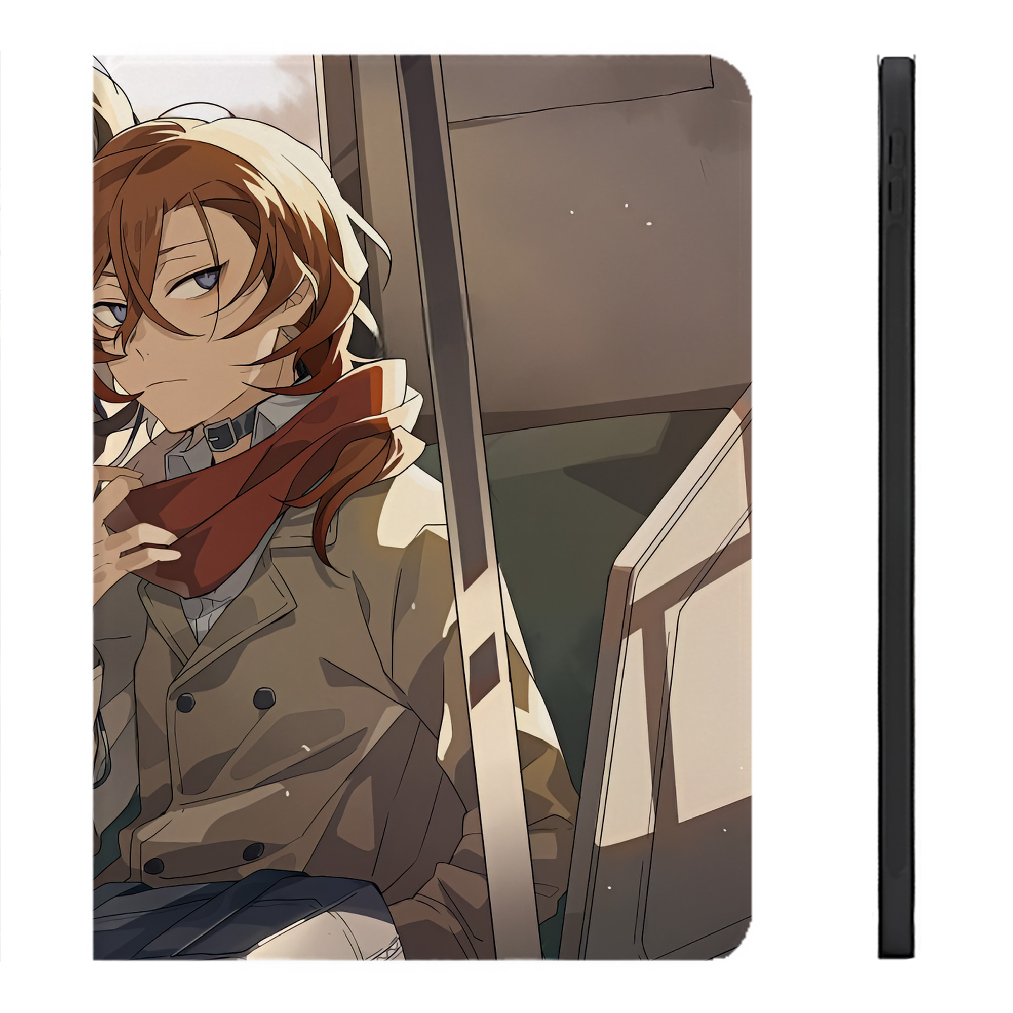 （画像用） 文豪ストレイドッグス Bungo Stray Dogs IPadケース ペンホルダー付き ブックスタイルデザイン